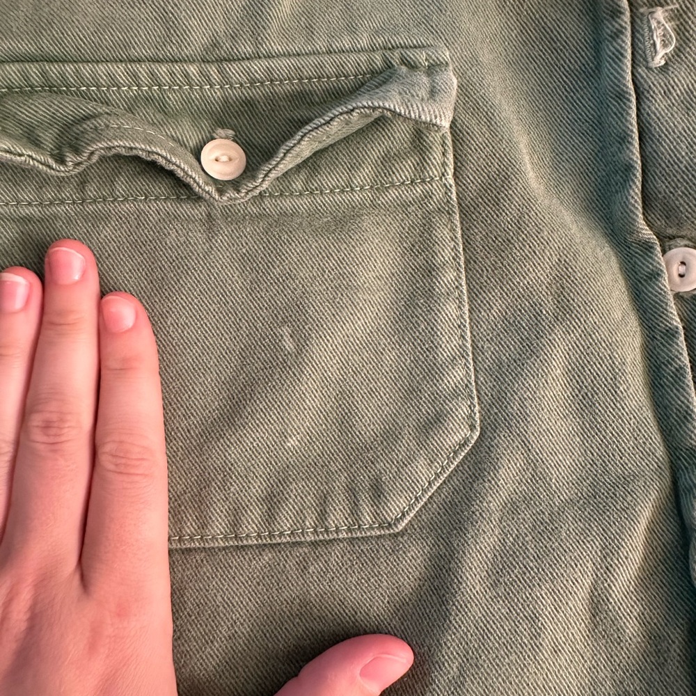 Rudy Jude green bean chamois size small